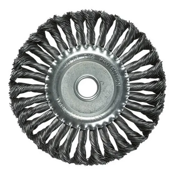 Escova Aço Carbono Circular Fio Torcido 4 100 Mm Furo 22,2Mm