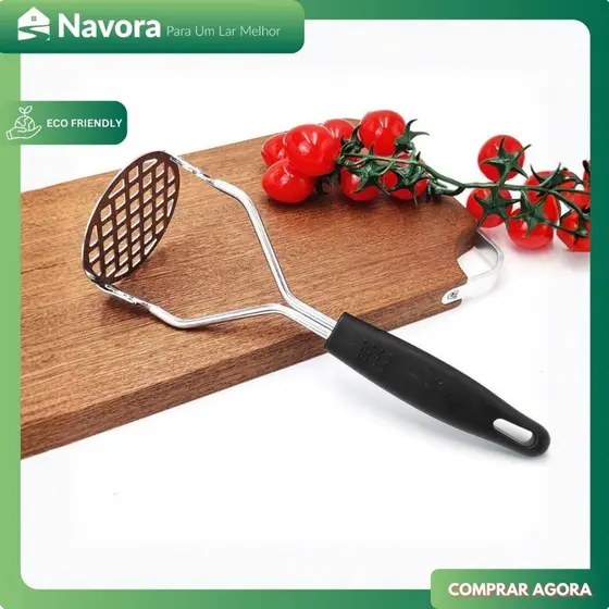 Amassador de Batata Inox Profissional com Cabo Colorido