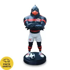 Mascote Urubu Rubro-Negro – Estátua Resina 3D – 16cm – Decoração Premium – Presente Futebol - Boneco