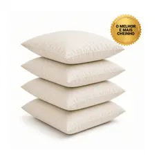 Enchimento refil Almofada kit com 4   50x 50 Premium. Super Cheias. Entrega Rápida.