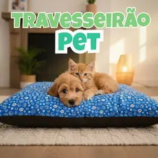Cama Pet Gigante Para Cães e Gatos Colchonete Pet 50 x70cm fundo bagum. Entra Super Rápida