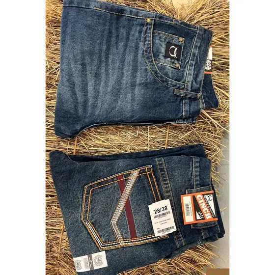 Calça Country Masculina Jeans Ariat e King Farm Premium 100% Algodão – Bordado Traseiro Estilo Peão Rodeio 38 ao 48