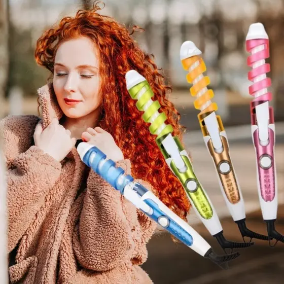 Modelador de Cachos Espiral Kapbom KAP-051 Cerâmica Bivolt com Proteção para os Dedos