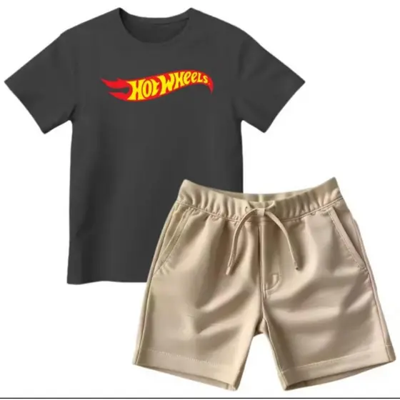 conjunto filme com short e camiseta algodão