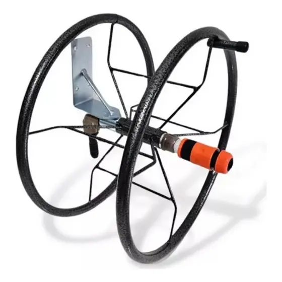 Suporte Circular Enrolador para Mangueira de Jardim até 30 Metros