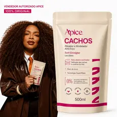 Ativador e Modelador Anti-Frizz Cachos Refil 500g Ápice – Mais Economia e Definição Perfeita