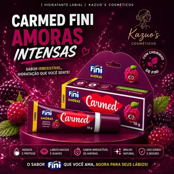 CARMED FINI AMORAS INTENSAS | HIDRATANTE LABIAL | KAZUO’S COSMÉTICOS