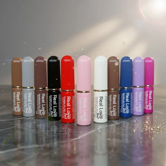 Esmalte em Gel 3 em 1 Real Love – Base + Cor + Top Coat 5ml