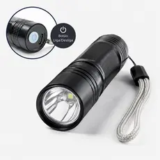 Mini Lanterna LED Tática Recarregável USB C Alto Brilho Camping Pesca Trilha Emergência