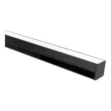 Perfil de Alumínio Preto 1m para Fita LED Sobrepor Modelo 1010 Decoração