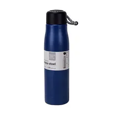 Garrafa Térmica Inox 500ml Sport 30h Gelada Squeeze Academia Com Alça Cordão