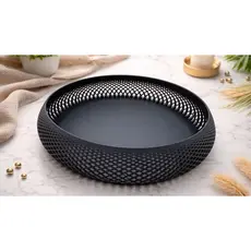Centro de Mesa Decorativo 3D Moderno | Tigela Fruteira Elegante Premium para Sala e Cozinha | Design Vazado Luxo VallTec