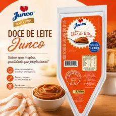Doce de Leite Junco 1,01kg I bisnaga ou sache I Cremoso Para Recheio Cobertura Bolos Doces Gourmet