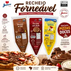 Bisnaga Recheio e Cobertura Forneavel 1,01kg Sores Chocolate I Avelã I Leitinho I Ideal para pizza