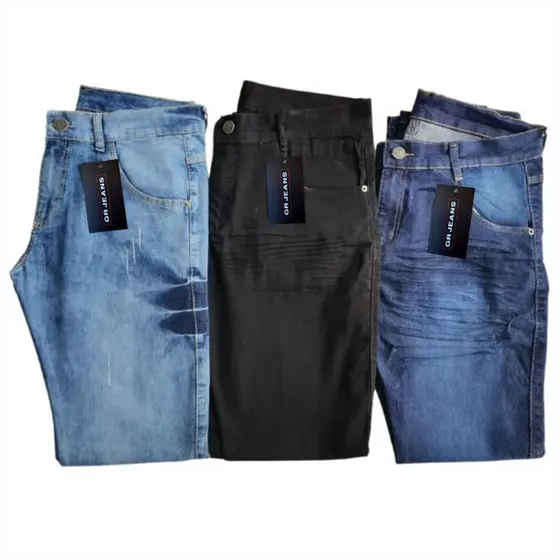 Calça Jeans Masculina Slim Elastano C/ Lycra