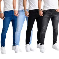 Kit 4 Calça Jeans Masculina Skinny Lycra NF original