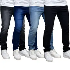 Kit 4 Calças Jeans Masculina Premium Skinny Elastano Direto da Fabrica