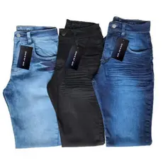 Calça Jeans Masculina Slim Elastano