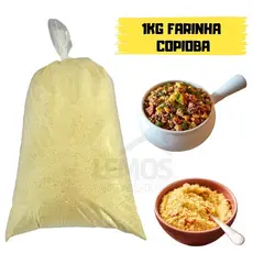 Farinha De Copioba Amarela 1 Kg Torrada e Fina Melhor Da Bahia Para Farofa Pirão Tropeiro