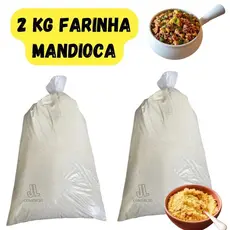 Farinha De Mandioca Branca Torrada E Fina Melhor Da Bahia 2 Kg