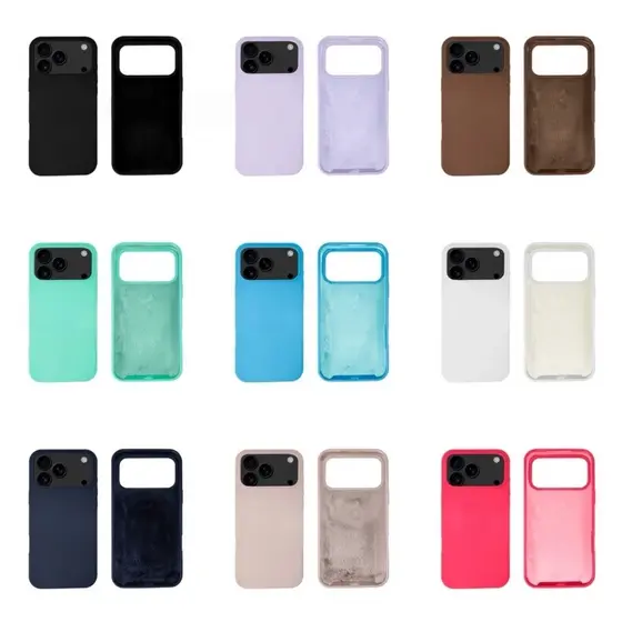 BGM—Capinha Case Silicone Aveludada Para iPhone 17/iPhone 17 Pro/iPhone 17 Pro Max/17 air  Premium