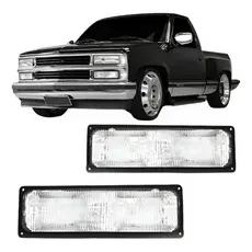 Par Pisca Seta Inferior Farol Silverado 1993 A 2001 Cristal