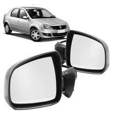 Retrovisor Logan 2011 2012 2013 Espelho Elétrico Preto