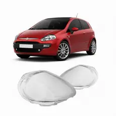 Par Lente Farol Fiat Punto 2012 2013 2014 2015 2016 2017 Em Acrílico de Alta Resistência