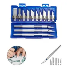 Kit Estiletes de Precisão 13 Peças com Estojo Magnético | Ideal para Artesanato e Modelismo