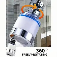 Filtro de Torneira Rotativo Universal Purificador de Água Remove Cloro Booster para Cozinha