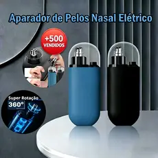 Aparador de Pelos 3 em 1 Elétrico Recarregável Portátil Para Nariz Orelha Rosto - Pequeno e prático！