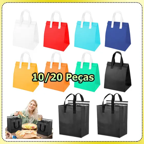 10/20 Bolsa térmica para alimentos bolsa para comida para viagem bolsa térmica bolsa para piquenique bolsa para entrega
