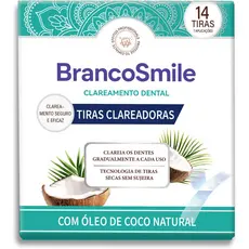 Tiras com Óleo de Coco para Dentes, Ajuste de Tons Superficiais, Uso Diário para Sorriso Bonito Brancosmile