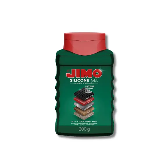JIMO Silicone Gel Lavanda 200ml Couro Plastico Madeira