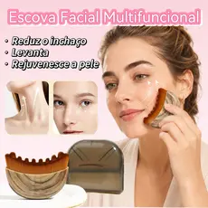 Escova Massageadora Facial para Skincare Reutilizável Lifting Drenagem e Massagem Com Case Protetora