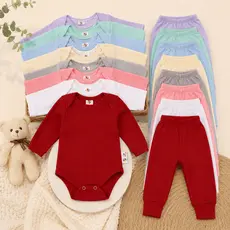 Kit roupas de bebê 12 Pçs Body Manga longa E Mijão Barato Enxoval