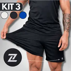 Bermudas Masculina Academia Tactel com Elastano Bolso Kit Shorts Treino alta qualidade