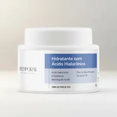 Hidratante Facial Anti Idade Ácido Hialurônico Rosa Mosqueta Anti Rugas Atemporal 60g