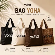 Bolsa Feminina Grande Ecobag Tote Bag Academia Praia Viagem Sacola Ombro Yoha Camila Loures