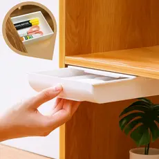 Gaveta Secreta Adesiva para Mesa – Oculta, Discreta e Colante Multiuso Organizadora