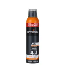 Desodorante Antitranspirante Aerosol Herbíssimo Dark Silver 48h Masculino 250ml