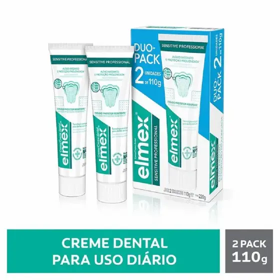 Creme Dental Elmex Sensitive Profissional 2x110g