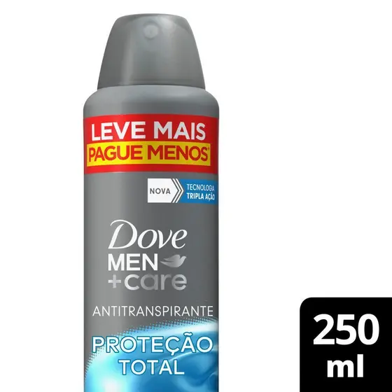 Desodorante Antitranspirante Aerosol Dove Men+Care Proteção Total 250ml