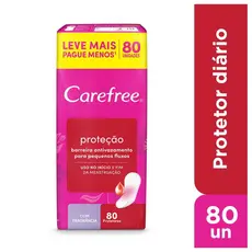 Protetor Diário Carefree Proteção com Perfume 80 Unidades