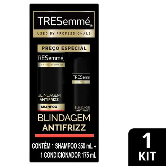 Kit Shampoo e Condicionador Tresemmé Blindagem Antifrizz 350ml + 175ml