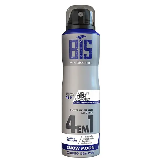 Desodorante Aerossol Herbissimo Snow Moon Antitranspirante 48h 150ml