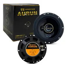 Par Alto Falante Porta Hurricane 120 Rms 6 Polegadas Aurum Preto