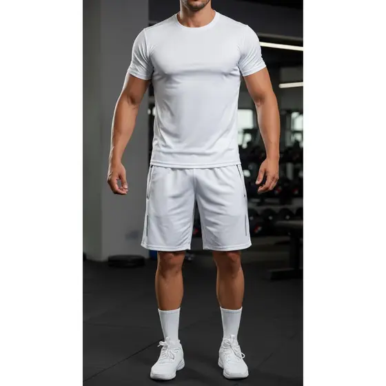 Kit Conjunto Masculino Todo Branco - Ideal Para Qualquer Ocasião - Básico e Discreto