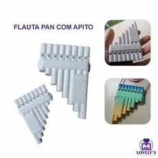 Flauta Pan com Apito de Plástico Instrumento de Sopro