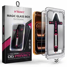 Kit com 2 Películas de Privacidade 9H com Aplicador e Aba de Remoção para iPhone 17 Pro Max 16 15 14 13 12 11 XR XS X